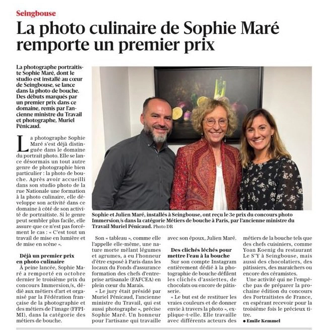 article du journal Républicain Lorrain décrivant le prix immersions du fafcea et ffpmi en 2024