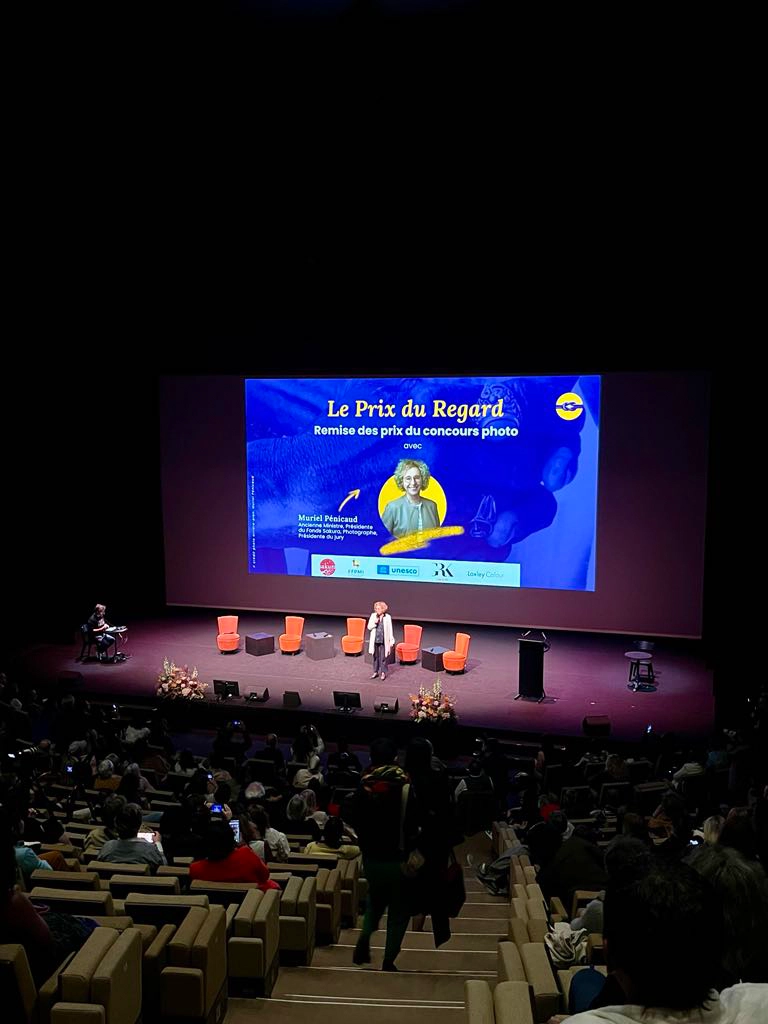 muriel pénicaud au theatre de paris en mars 2025 pour le prix du regard