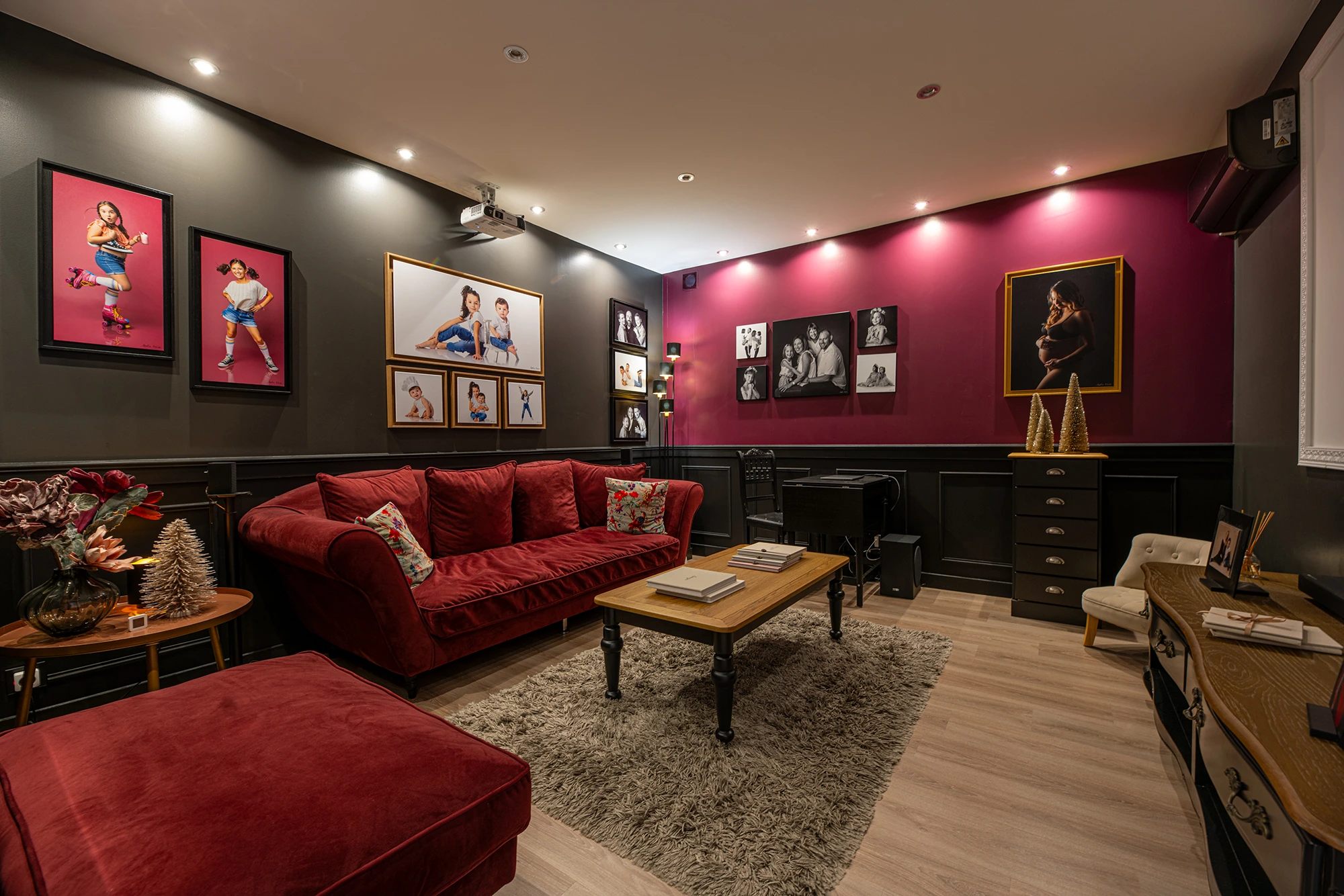 salle de visionnage du studio sophie maré à seingbouse