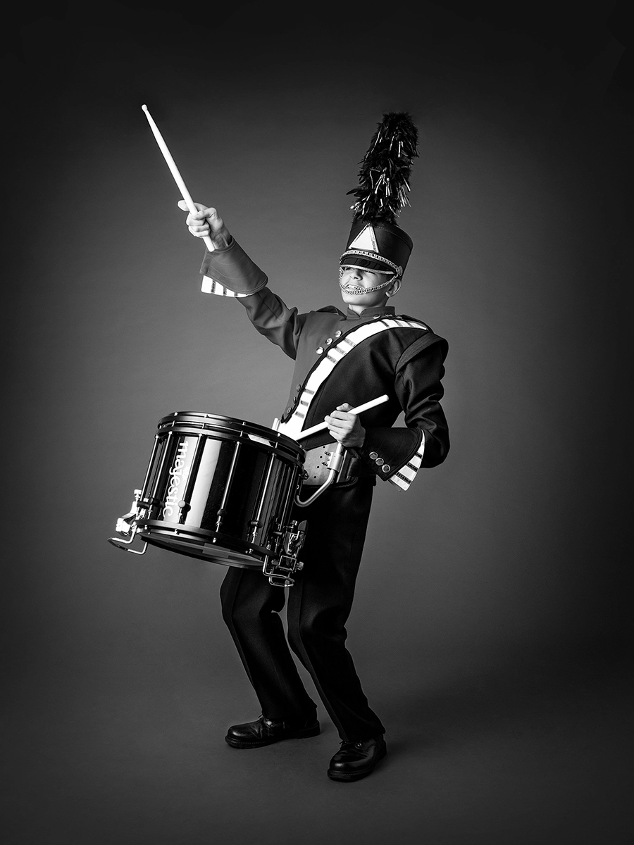 tambour fanfare enfant ado portrait shooting seingbouse