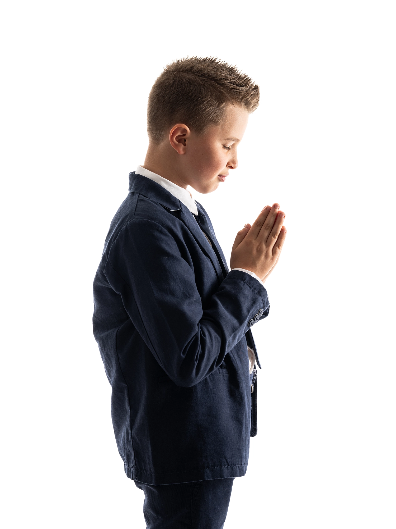 enfant communiant prière costume