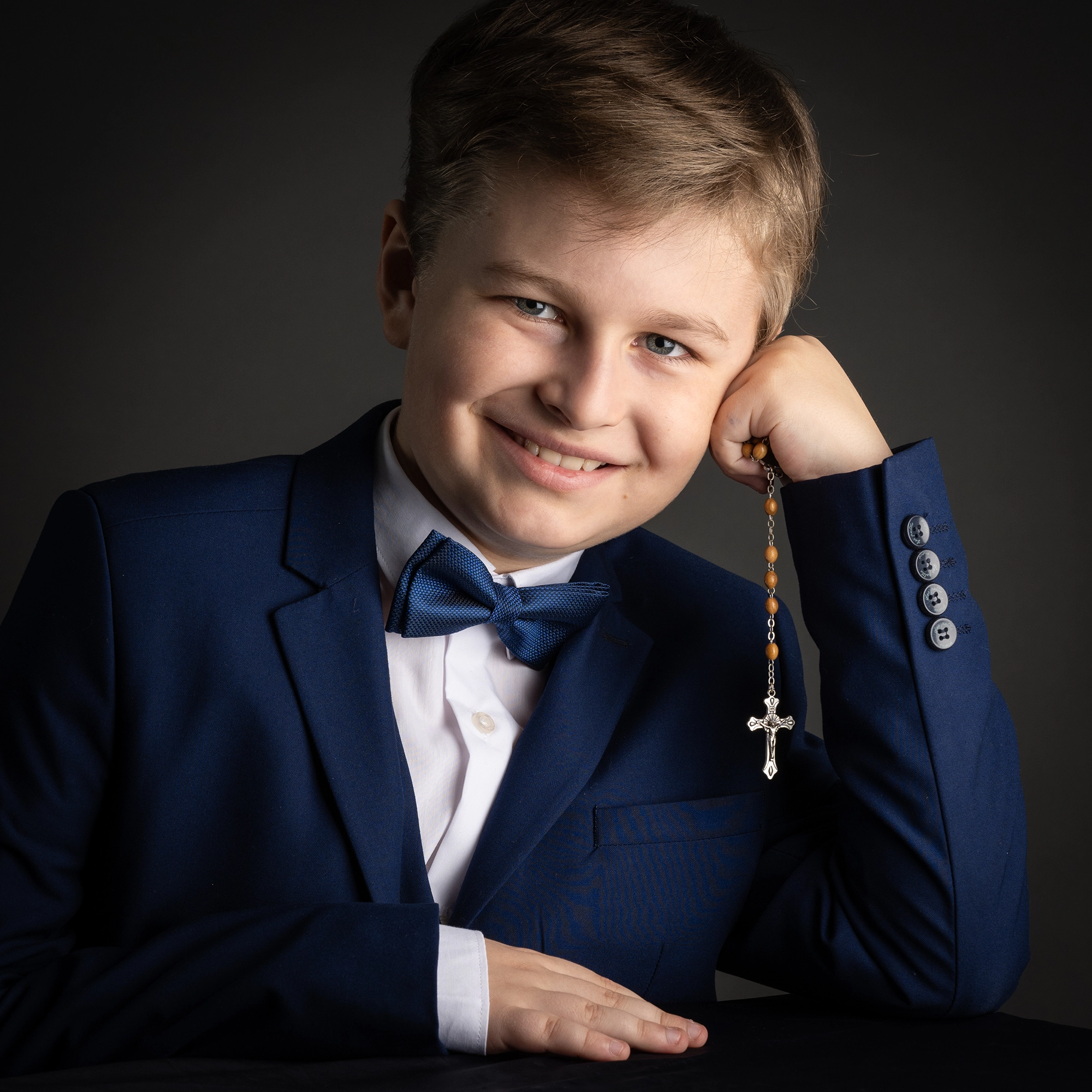 croix communion costume noeud papillon